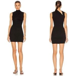 RTA Black size 2 NWT mini mock neck cotton dress